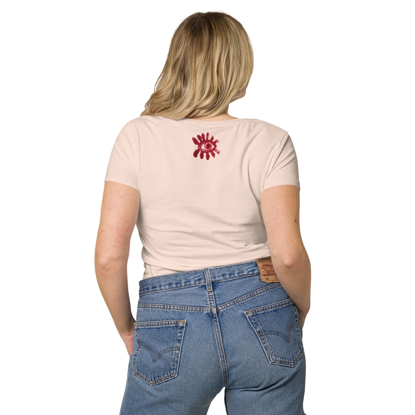 T-shirt éco - responsable femme - Jiel blanc - Jiel - artiste