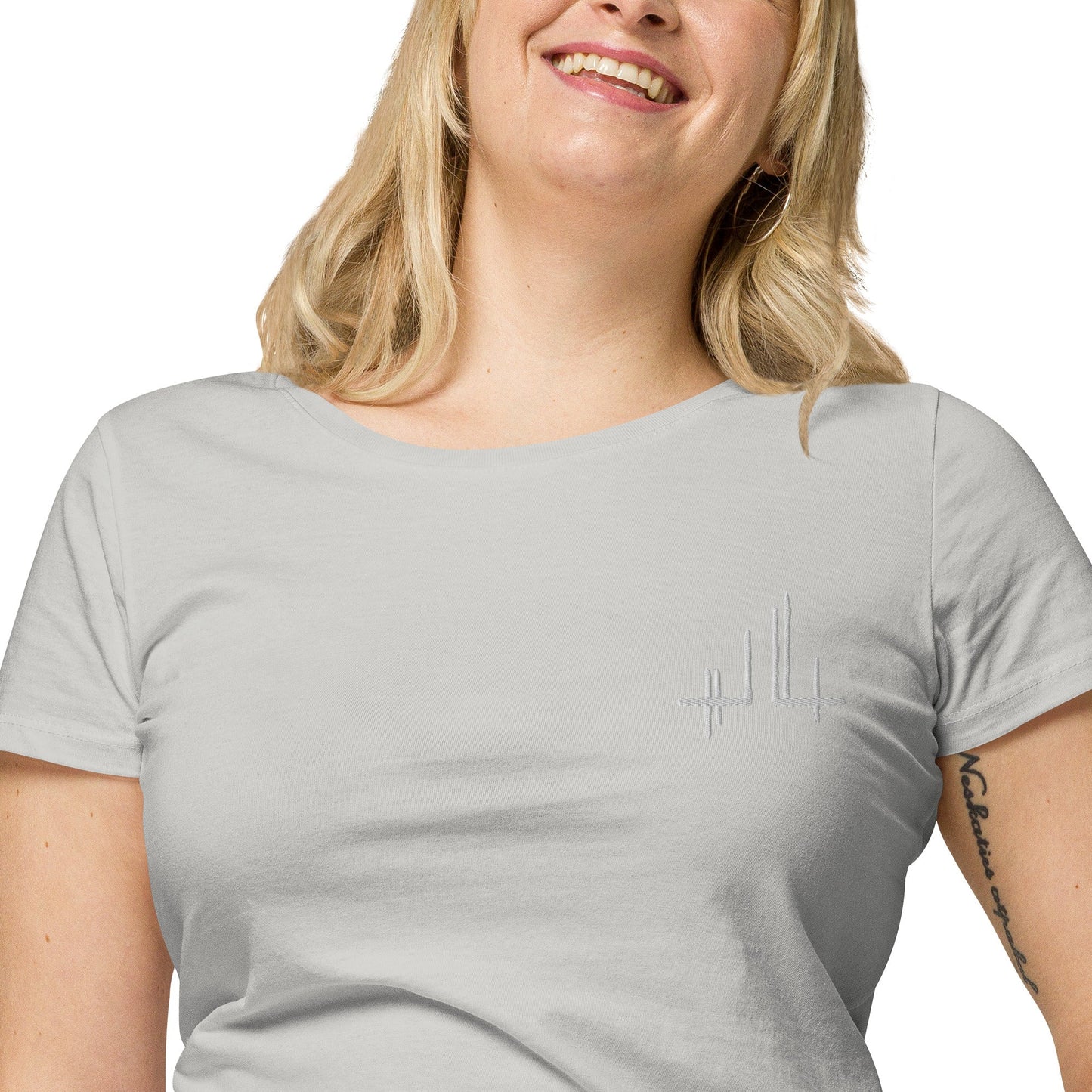 T-shirt éco - responsable femme - Jiel blanc - Jiel - artiste