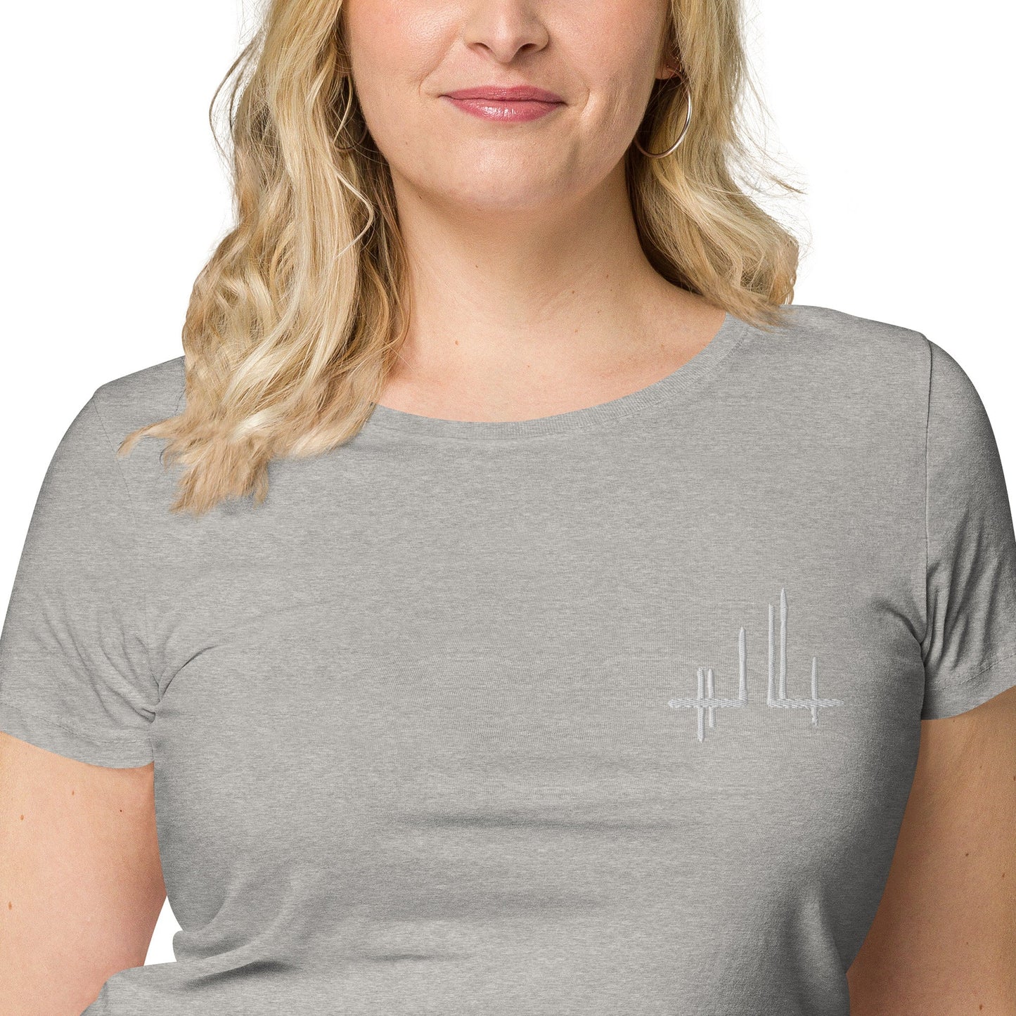T-shirt éco - responsable femme - Jiel blanc - Jiel - artiste