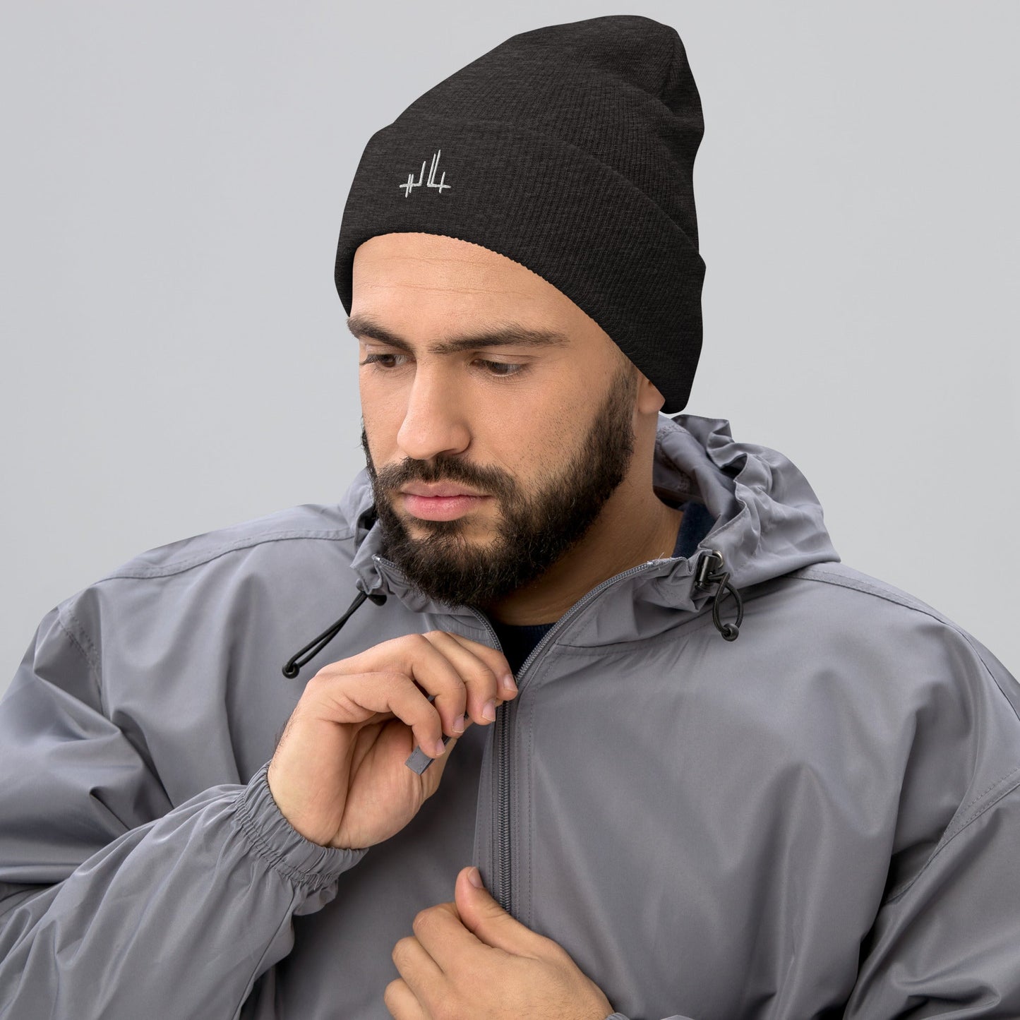 Bonnet à Revers - signature blanche - Jiel - artiste