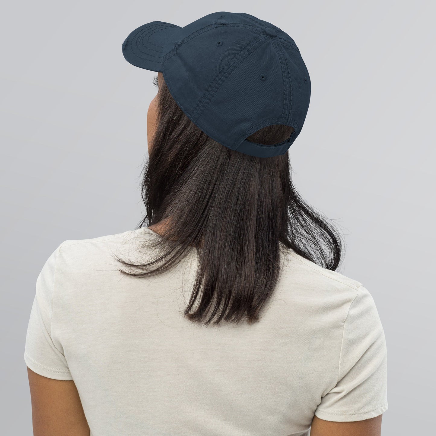 Casquette Effet Usé - signature - blanche - Jiel - artiste