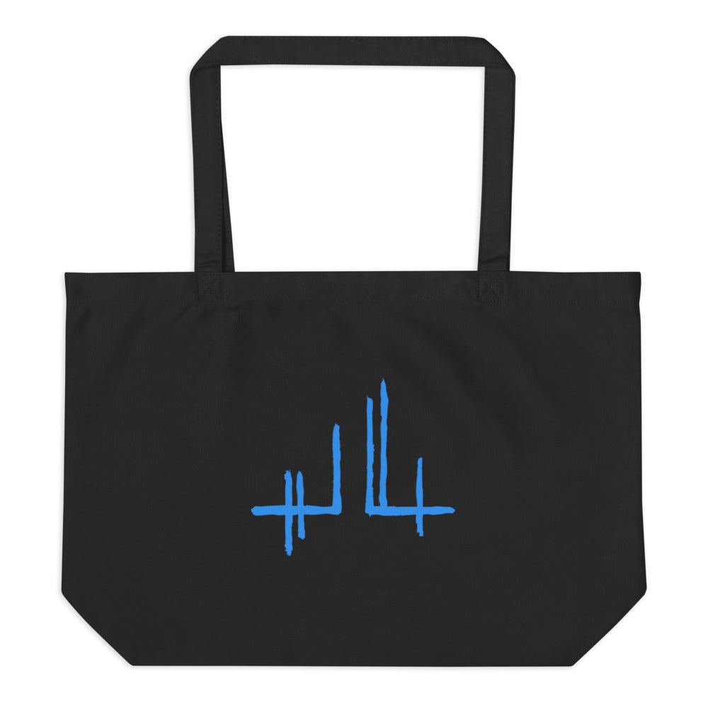 Pink eye - Large organic tote bag