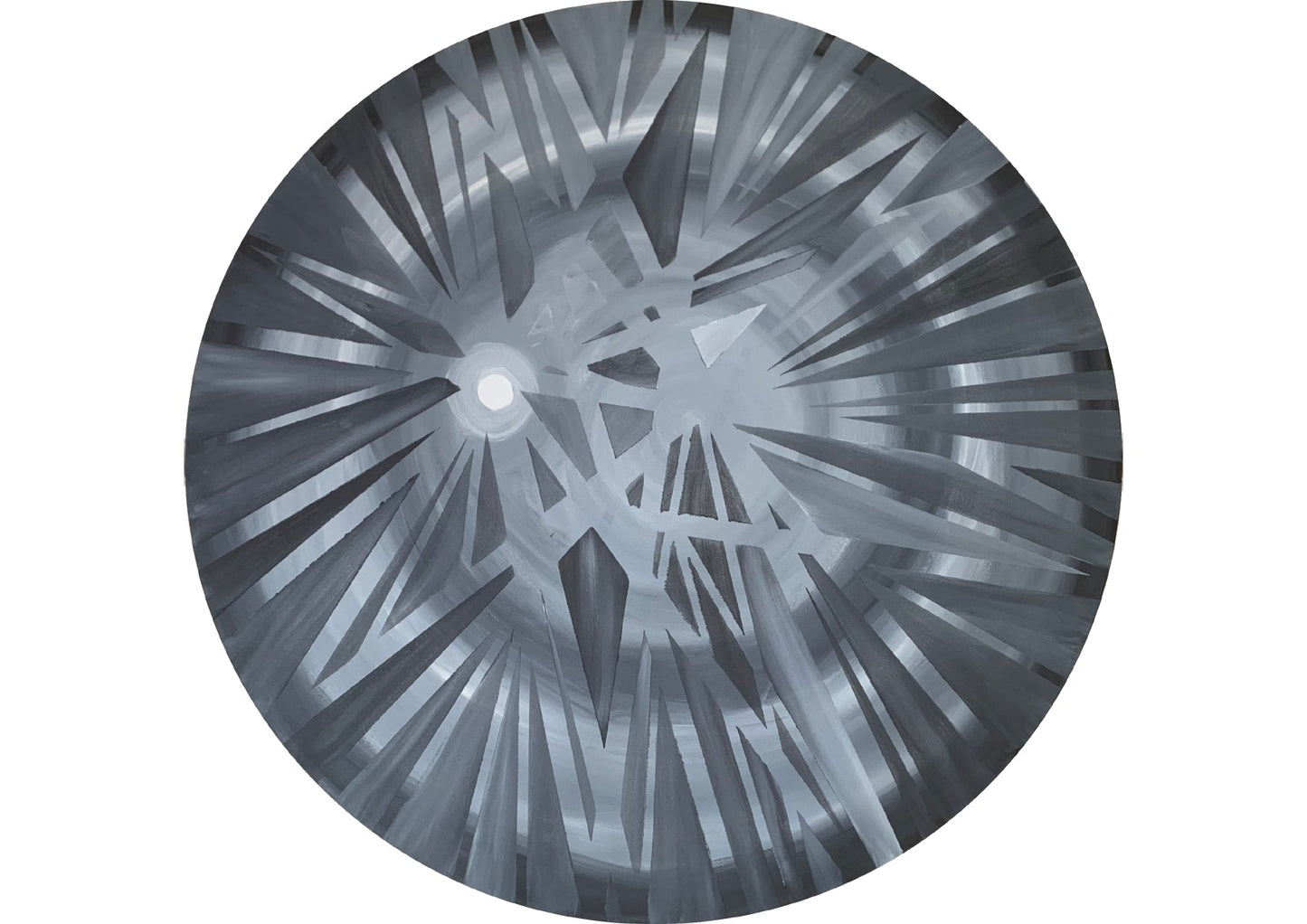 Prix sur demande - Lune - tondo - Jiel - artiste