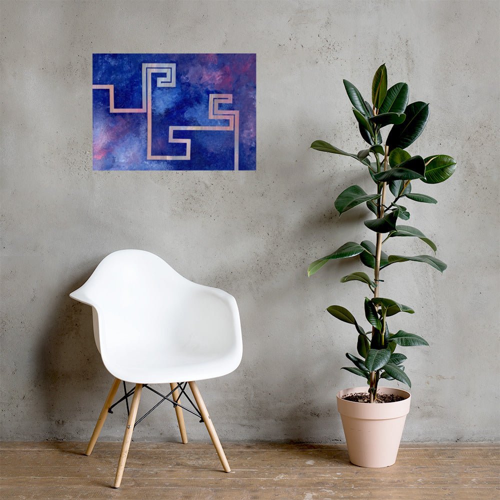 Serpent cosmique / Cosmic snake - Poster - Jiel - artiste