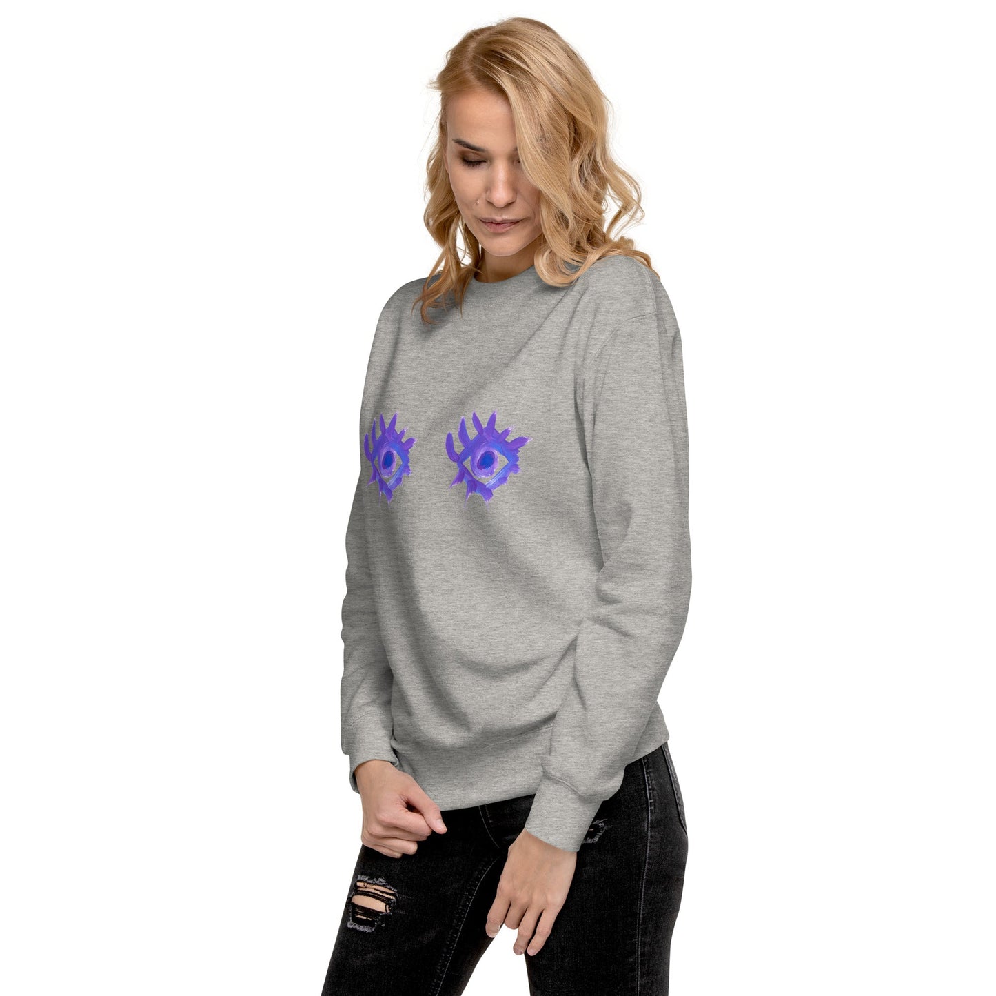 Regarde - moi dans les yeux - Sweatshirt premium unisexe - Jiel - artiste