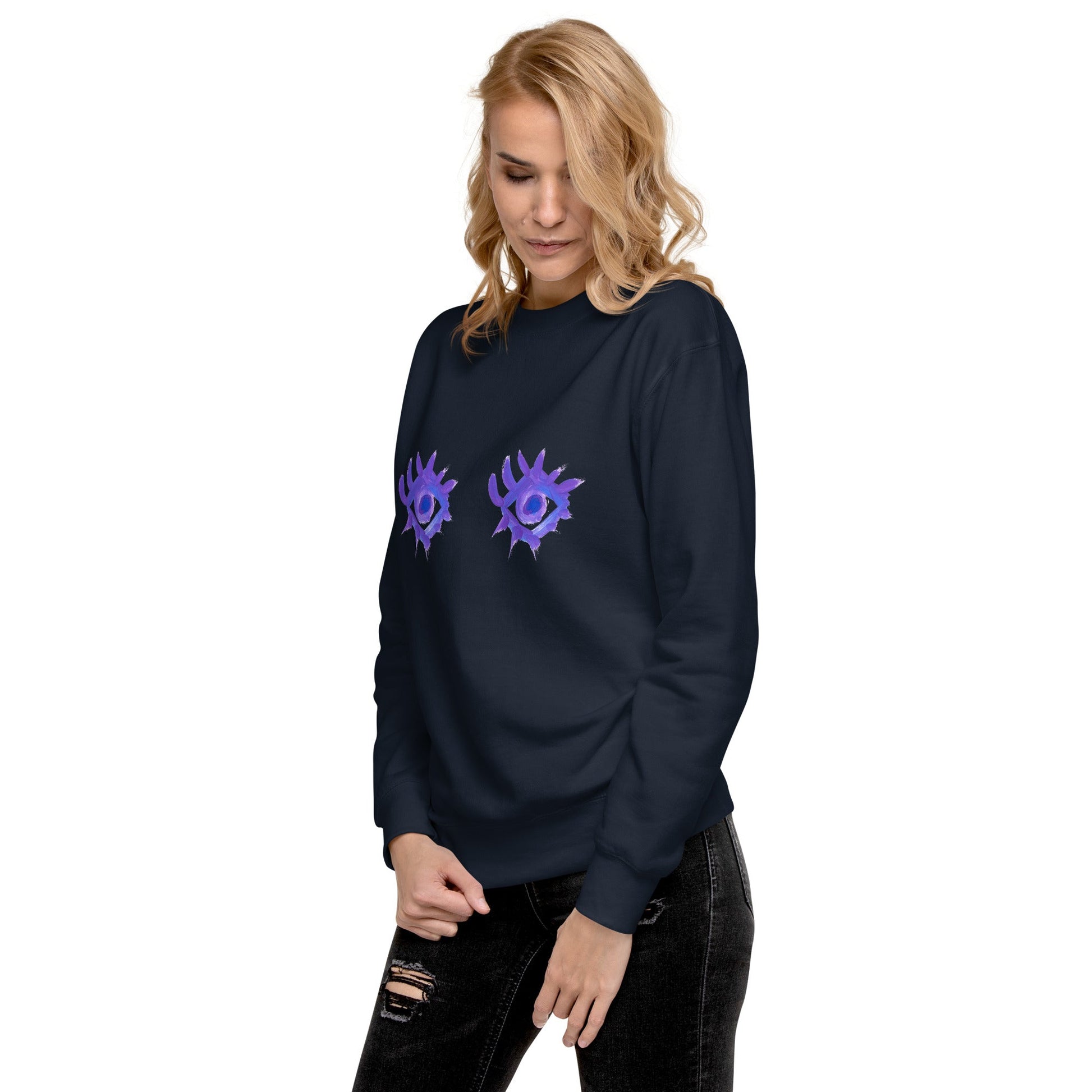 Regarde - moi dans les yeux - Sweatshirt premium unisexe - Jiel - artiste