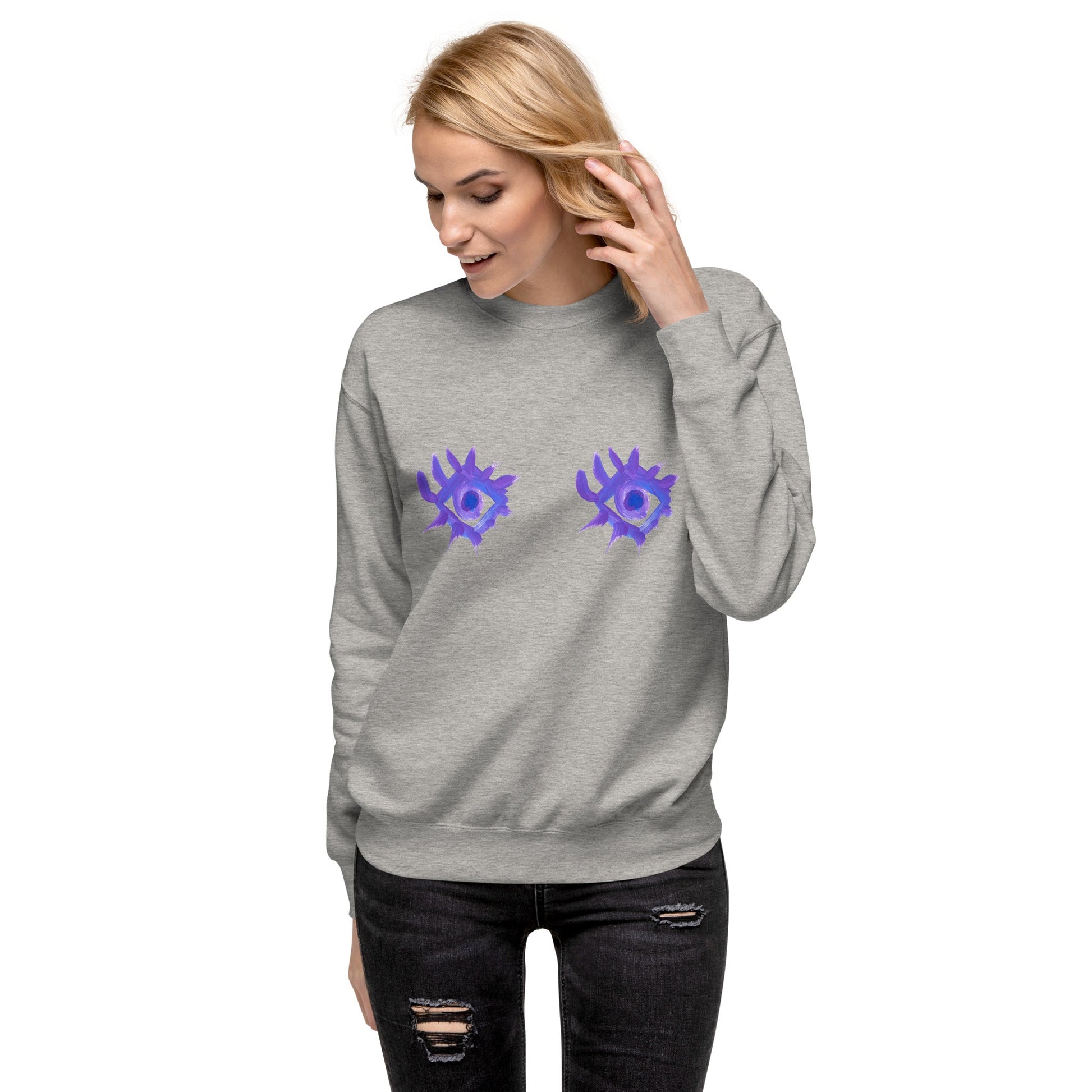 Regarde - moi dans les yeux - Sweatshirt premium unisexe - Jiel - artiste