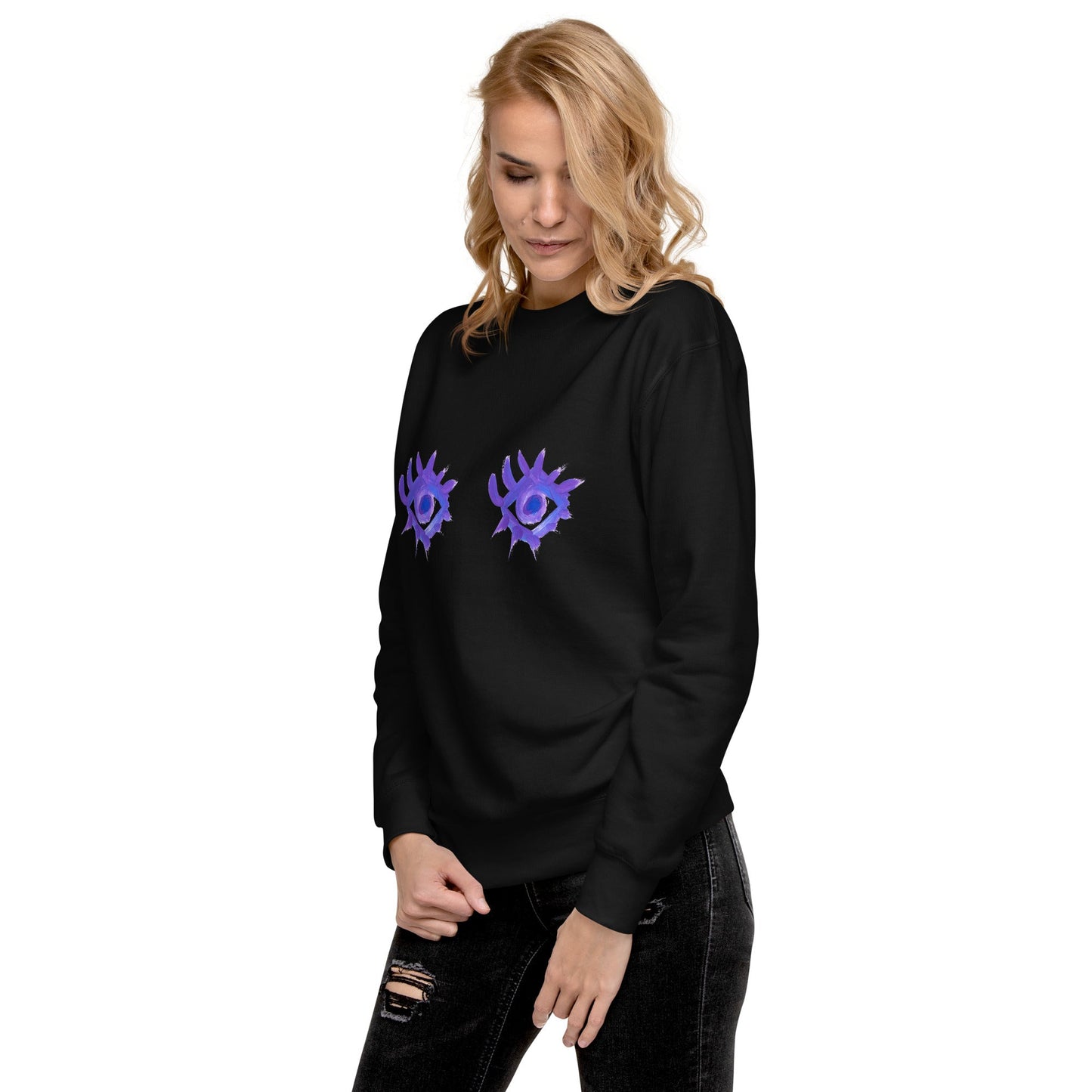Regarde - moi dans les yeux - Sweatshirt premium unisexe - Jiel - artiste