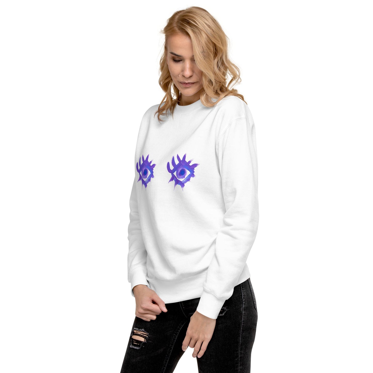Regarde - moi dans les yeux - Sweatshirt premium unisexe - Jiel - artiste