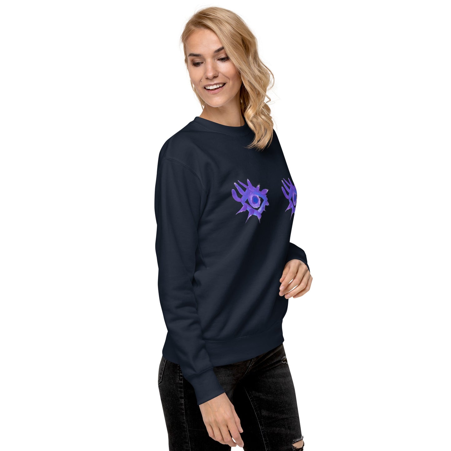 Regarde - moi dans les yeux - Sweatshirt premium unisexe - Jiel - artiste