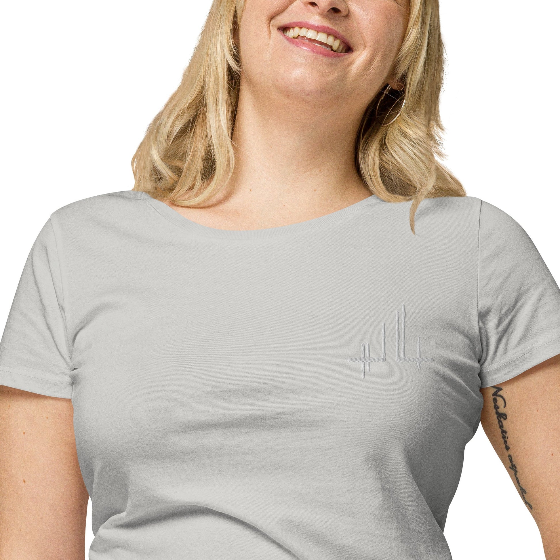 T-shirt éco - responsable femme - Jiel blanc - Jiel - artiste