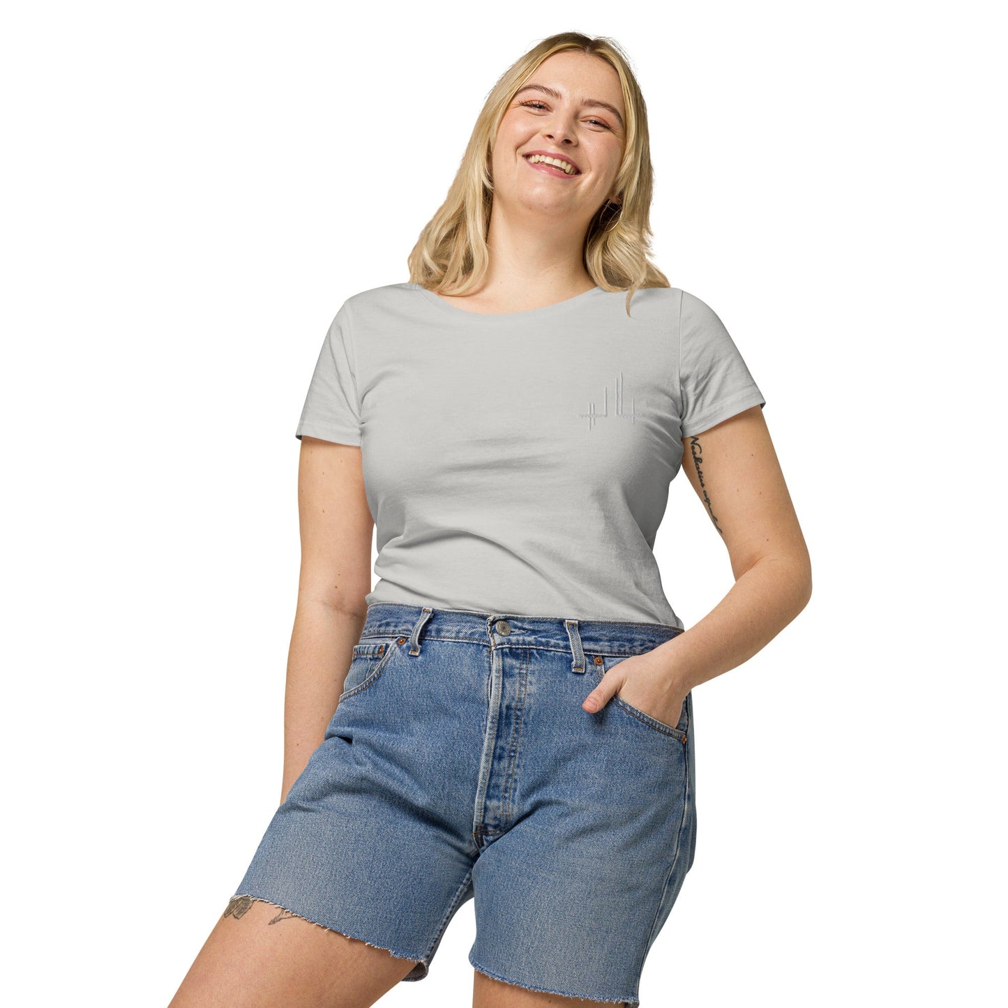 T-shirt éco - responsable femme - Jiel blanc - Jiel - artiste