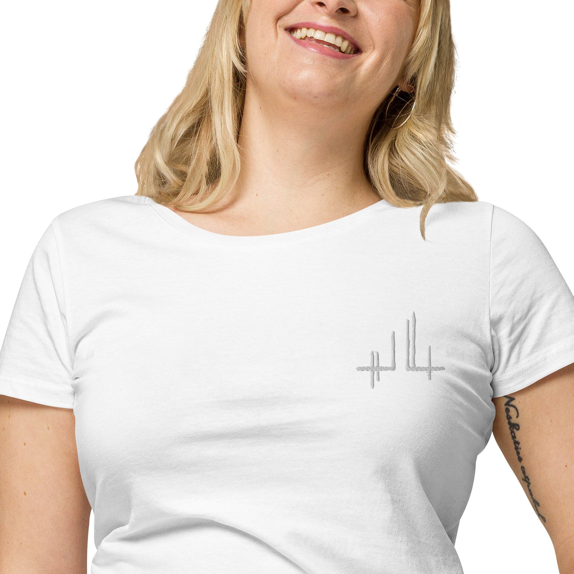 T-shirt éco - responsable femme - Jiel blanc - Jiel - artiste