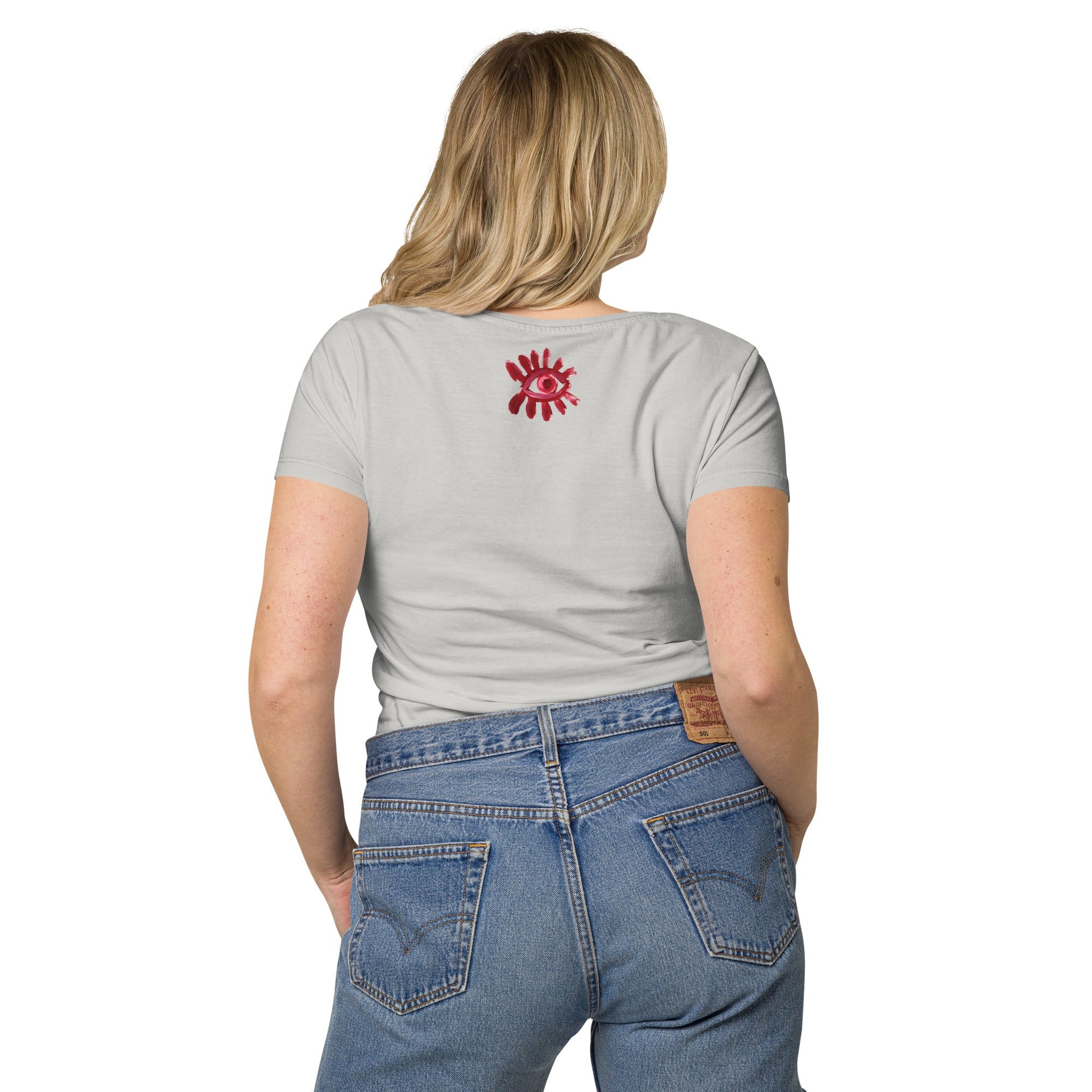 T-shirt éco - responsable femme - Jiel blanc - Jiel - artiste