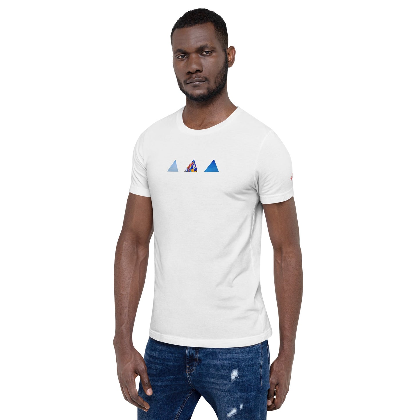 T-shirt unisexe - découpes triangles - Jiel - artiste