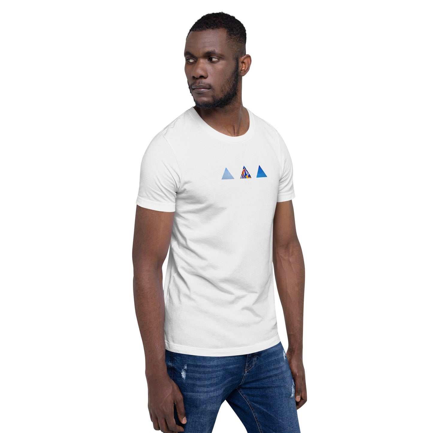 T-shirt unisexe - découpes triangles - Jiel - artiste