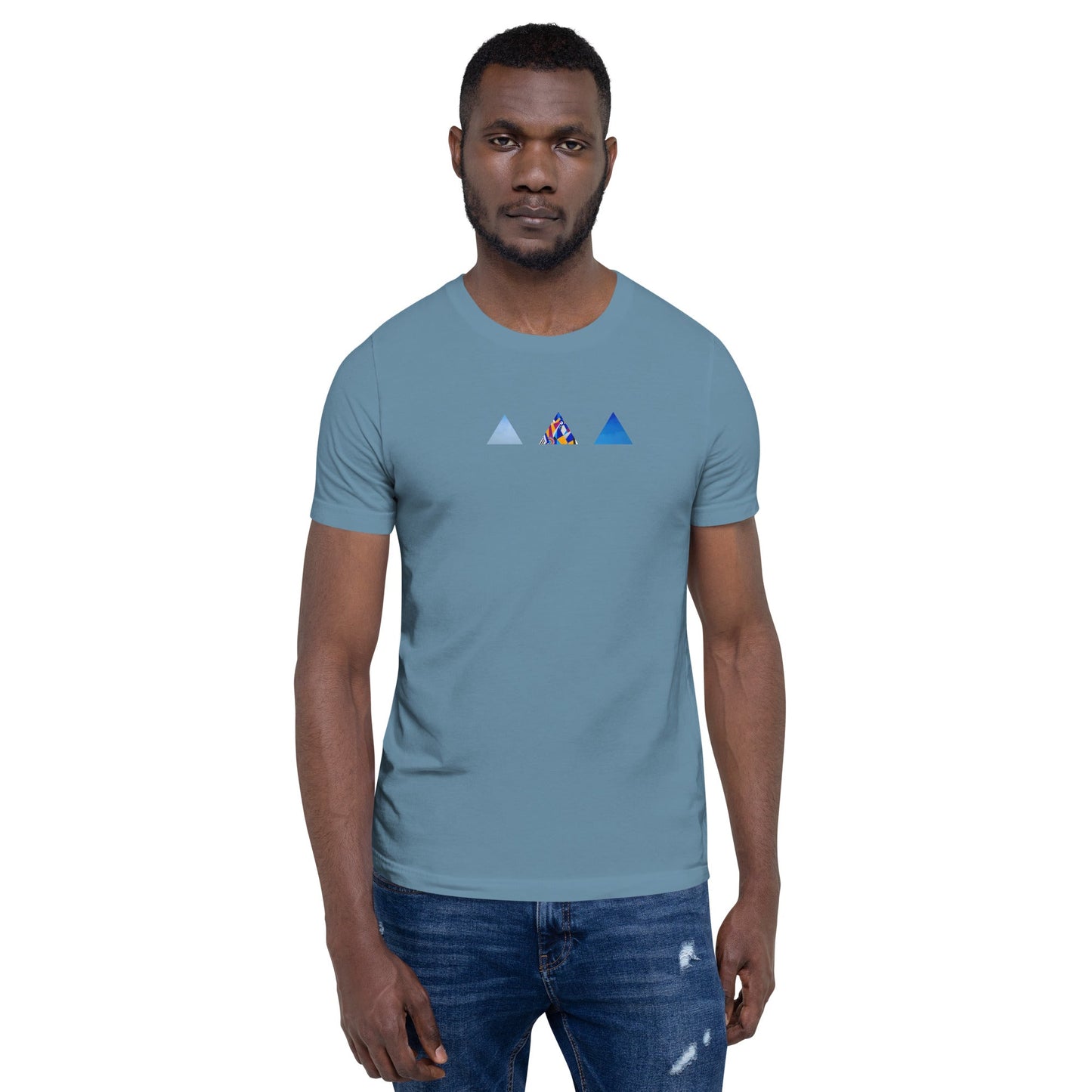 T-shirt unisexe - découpes triangles - Jiel - artiste