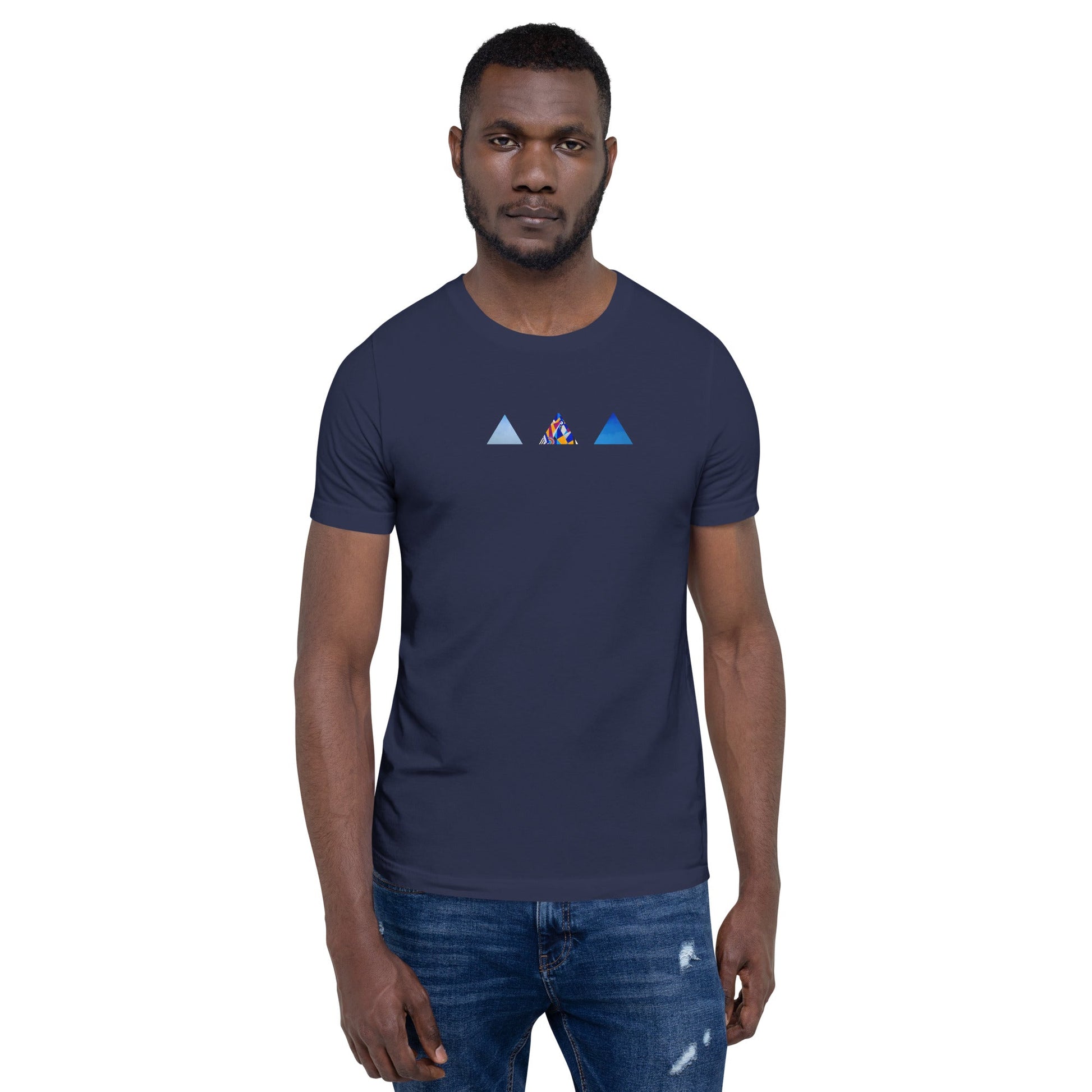 T-shirt unisexe - découpes triangles - Jiel - artiste