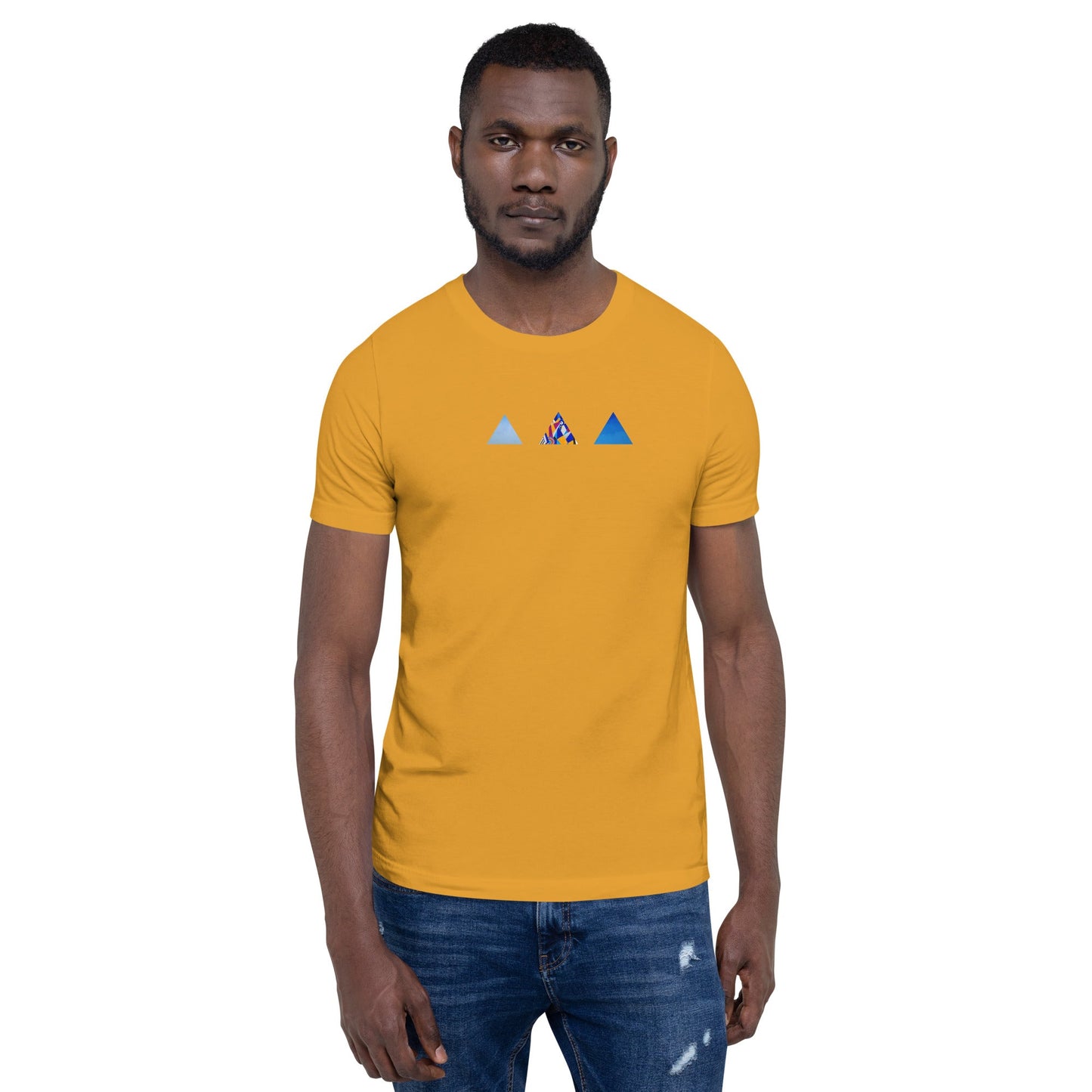 T-shirt unisexe - découpes triangles - Jiel - artiste