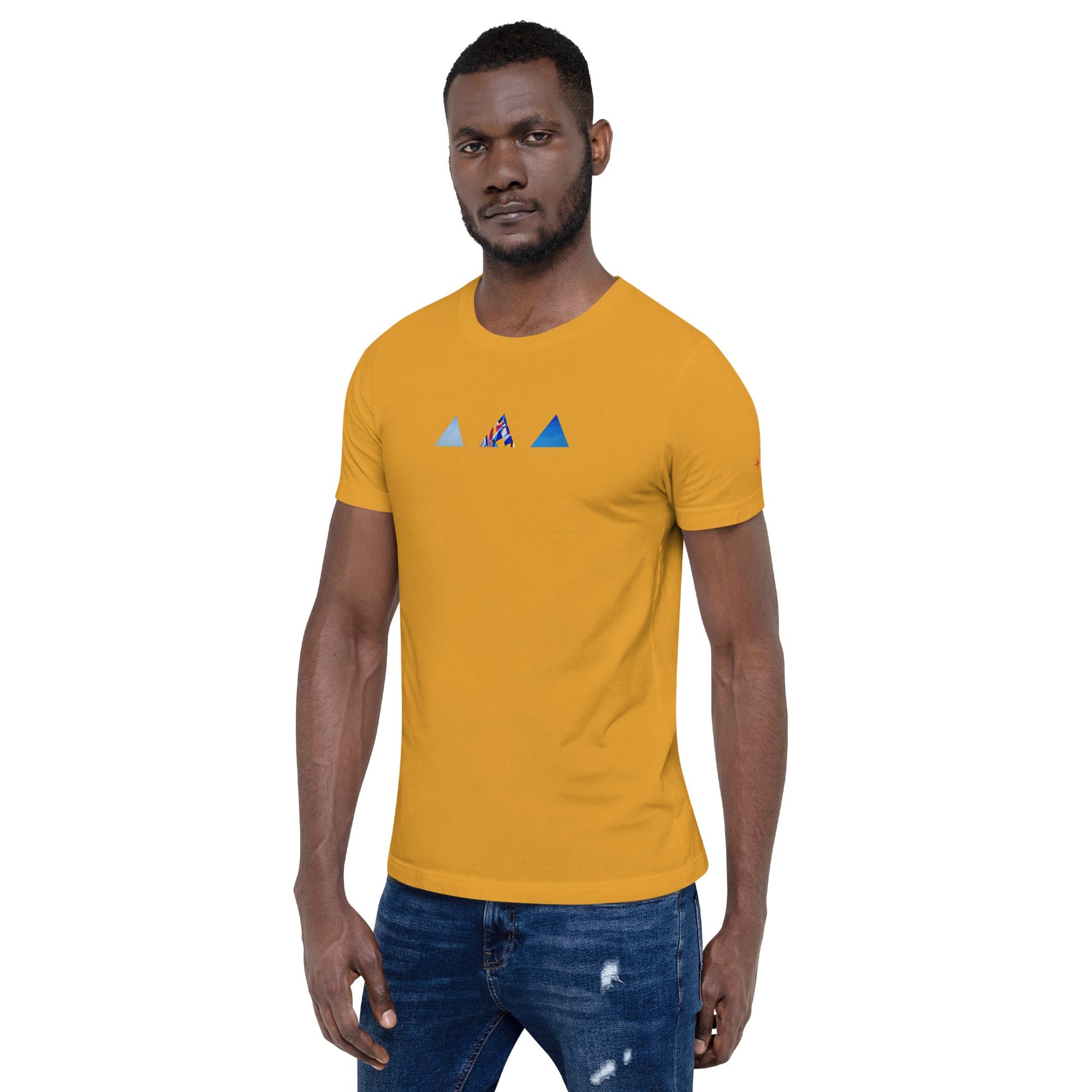 T-shirt unisexe - découpes triangles - Jiel - artiste