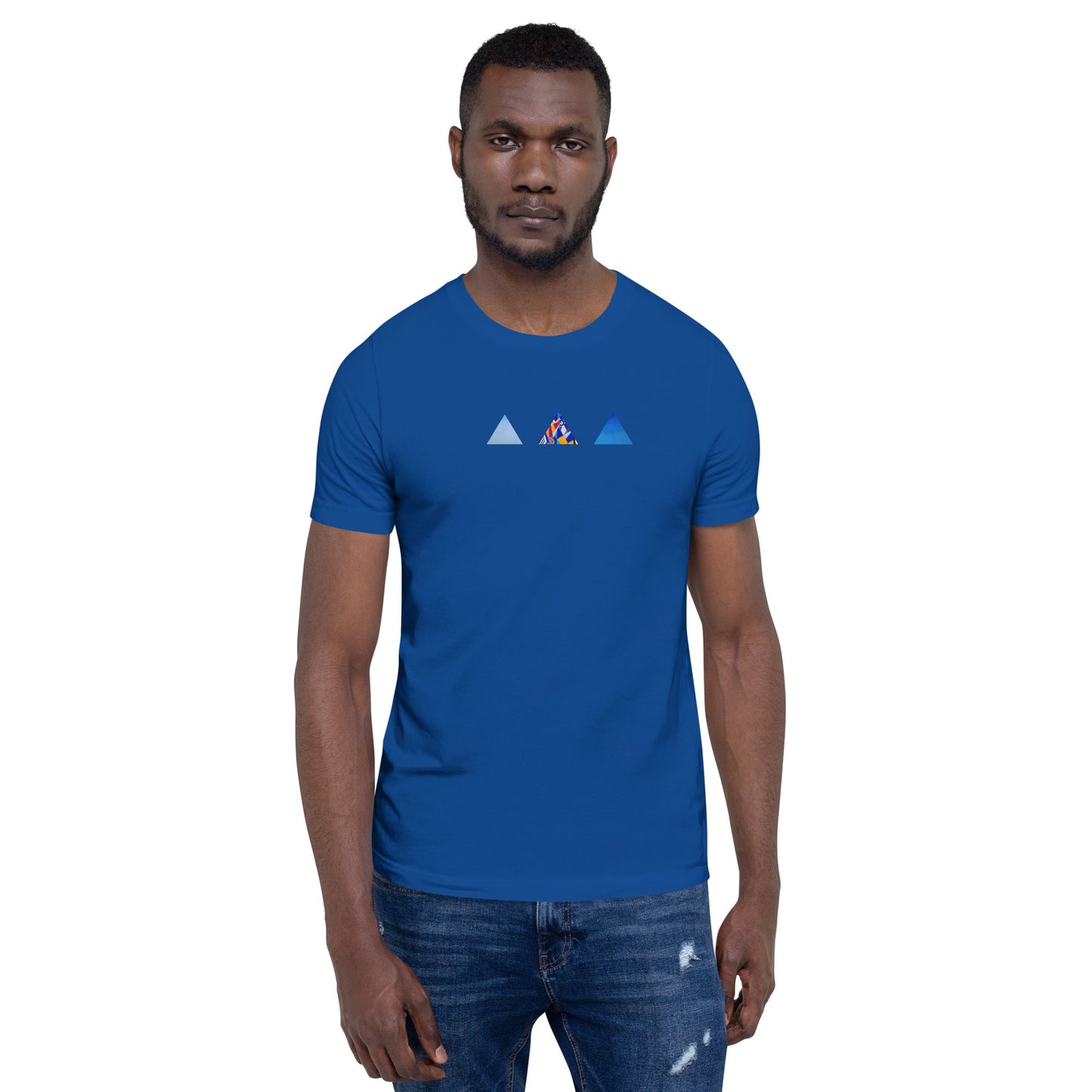 T-shirt unisexe - découpes triangles - Jiel - artiste