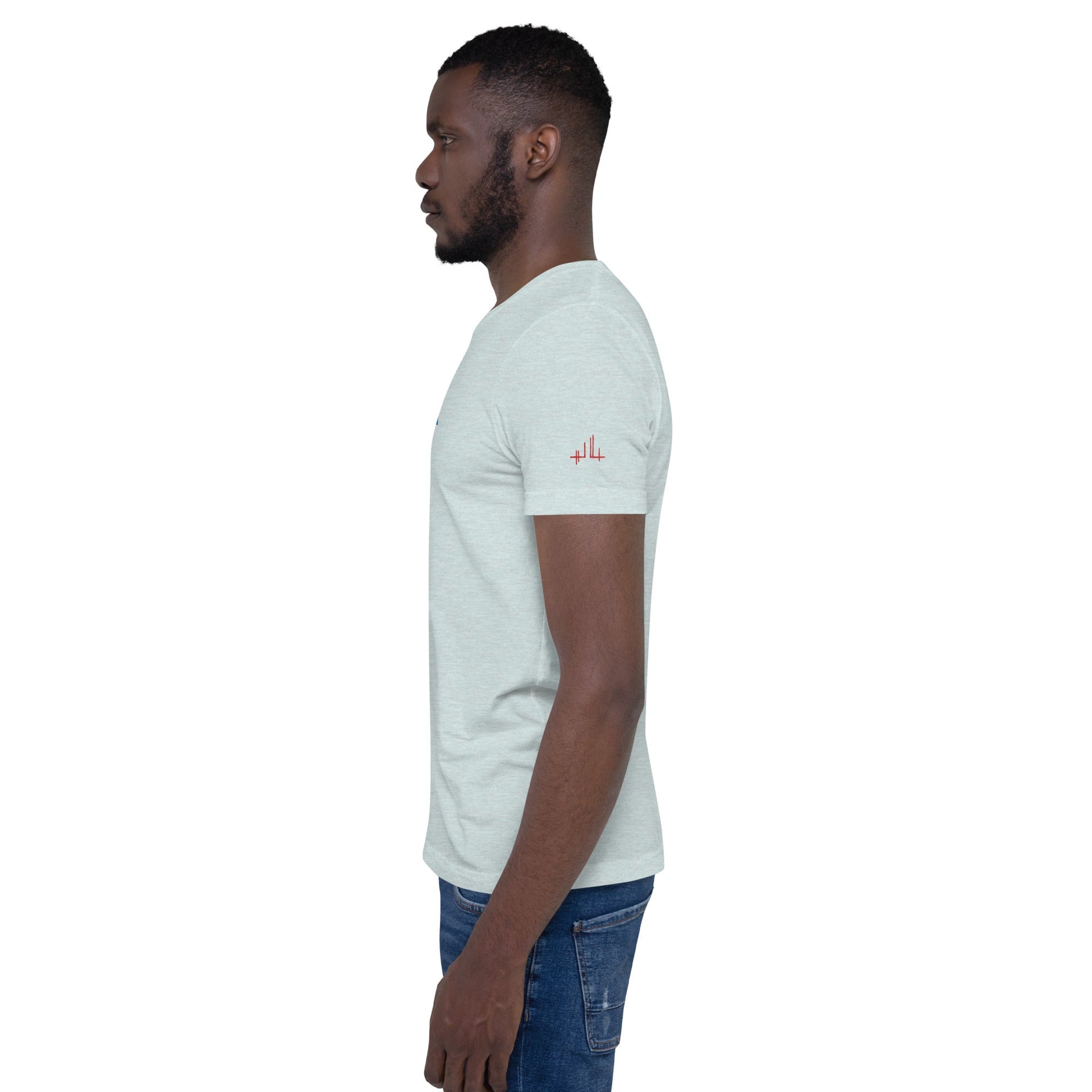 T-shirt unisexe - découpes triangles - Jiel - artiste