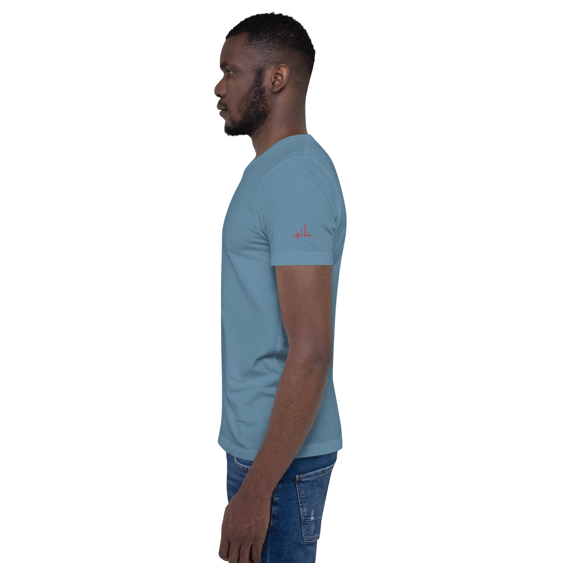 T-shirt unisexe - découpes triangles - Jiel - artiste