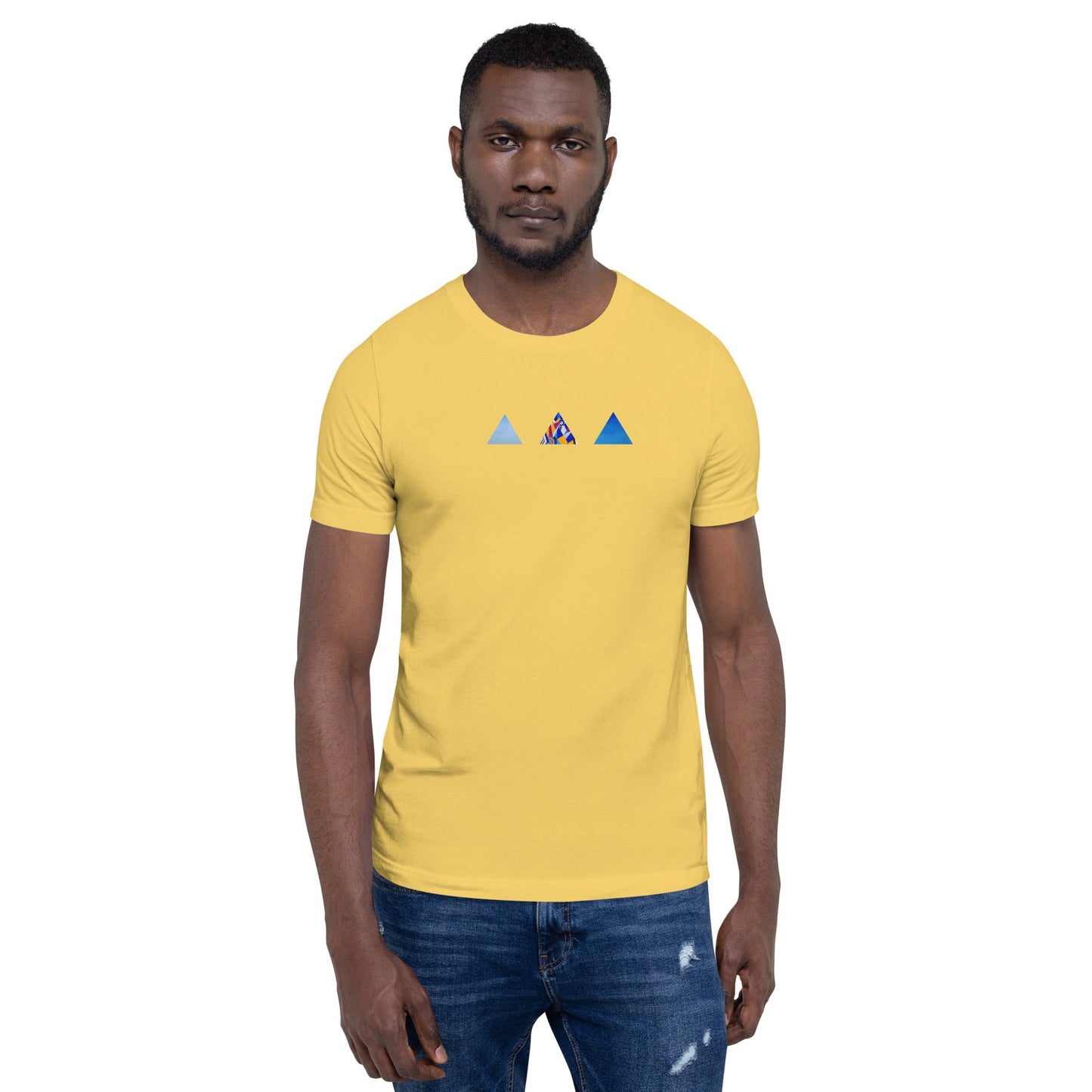 T-shirt unisexe - découpes triangles - Jiel - artiste