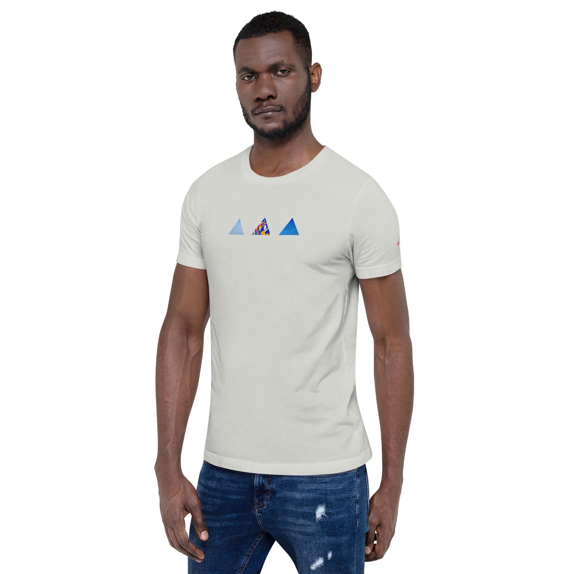 T-shirt unisexe - découpes triangles - Jiel - artiste