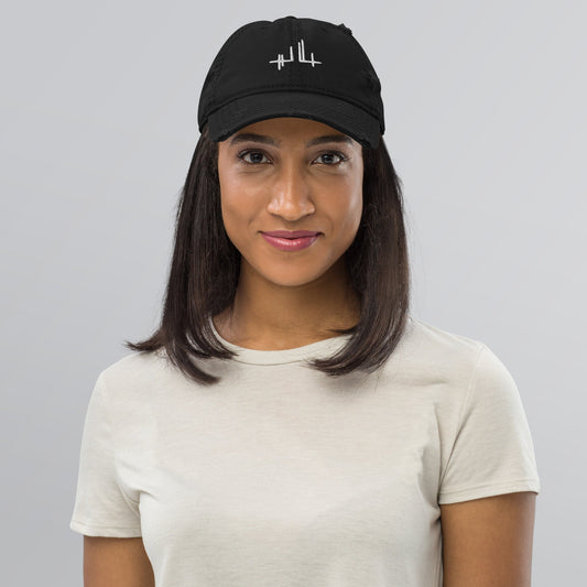 Casquette Effet Usé - signature - blanche - Jiel - artiste