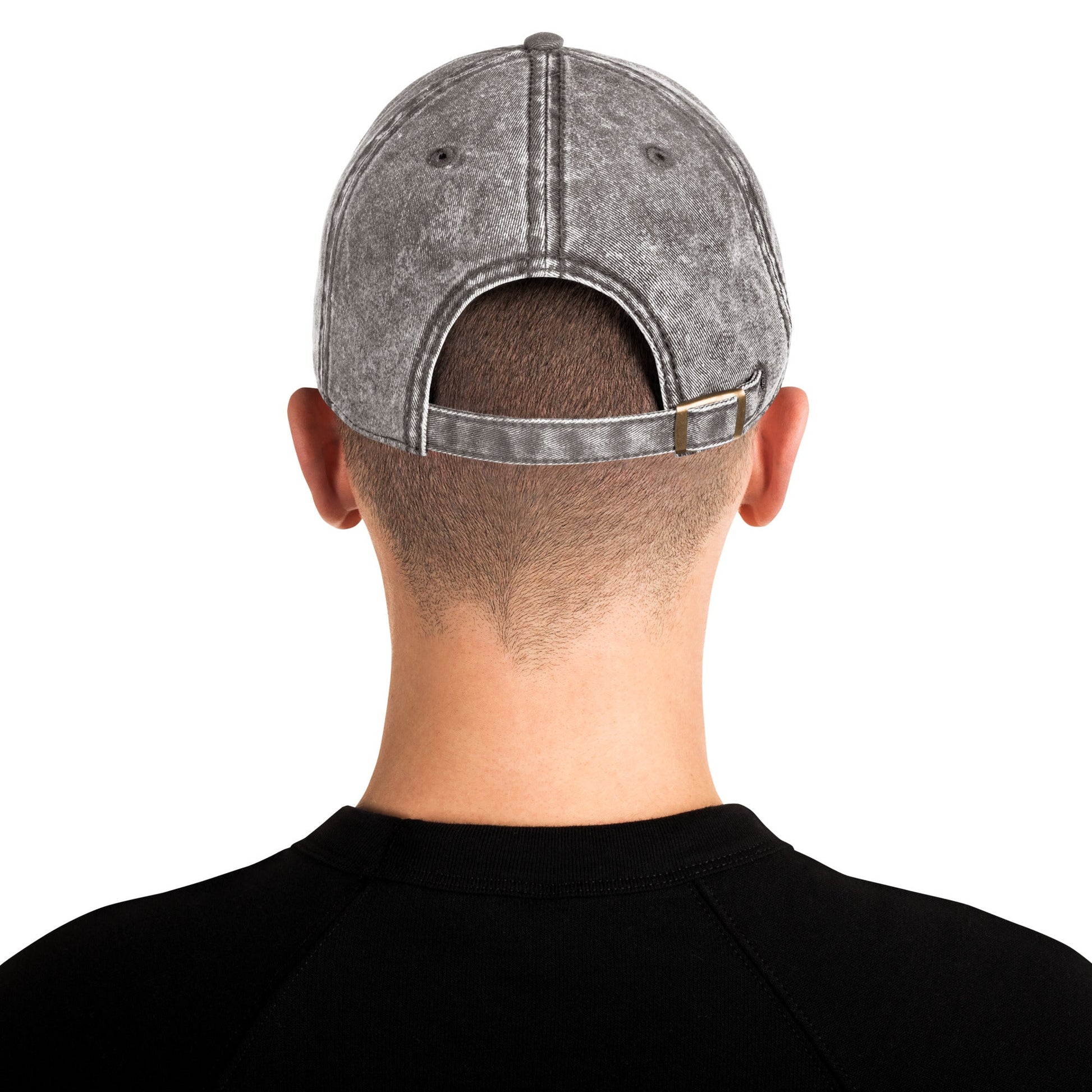 Casquette Vintage en Sergé de Coton - signature violette - Jiel - artiste