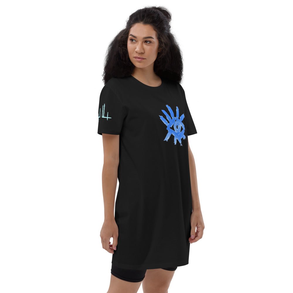 Eyes 1 - Robe t-shirt en coton bio - Jiel - artiste
