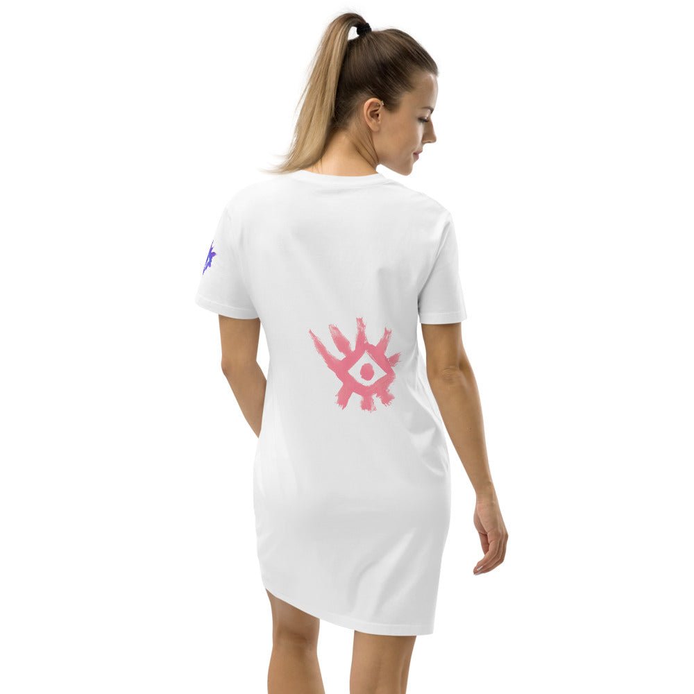 Eyes 2 - Robe t-shirt en coton bio - Jiel - artiste