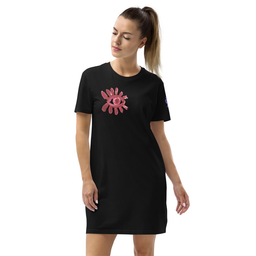 Eyes 2 - Robe t-shirt en coton bio - Jiel - artiste