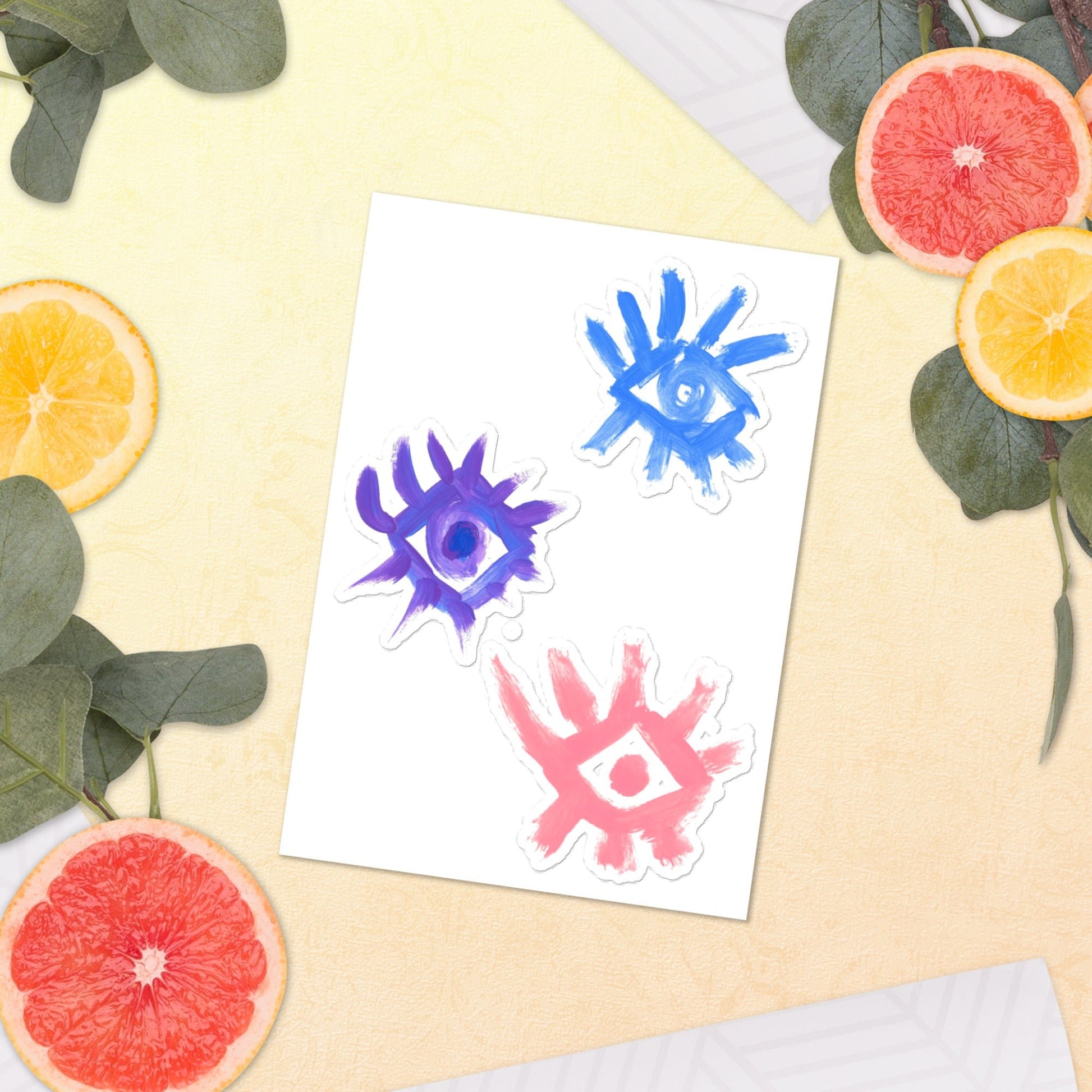 EYES I - Feuille d'autocollants - Jiel - artiste