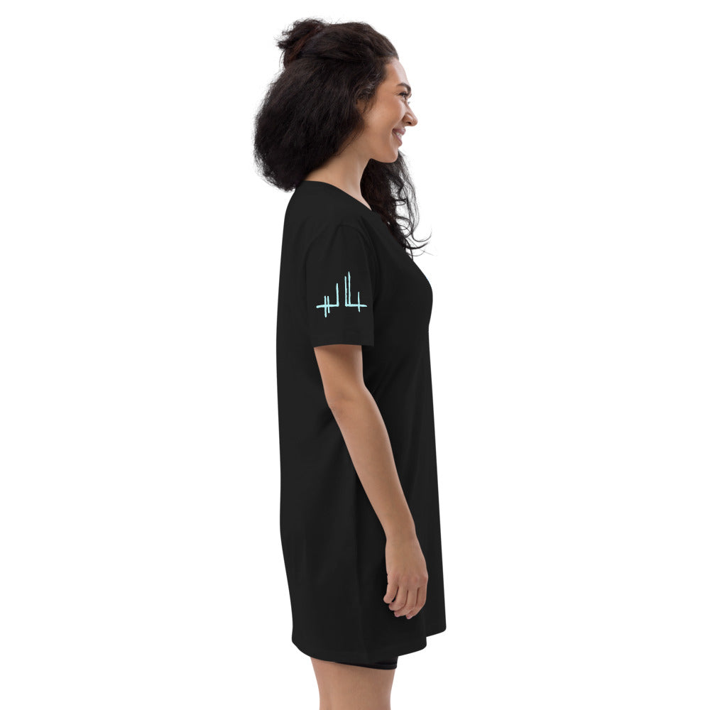 Eyes 1 - Organic cotton t-shirt dress