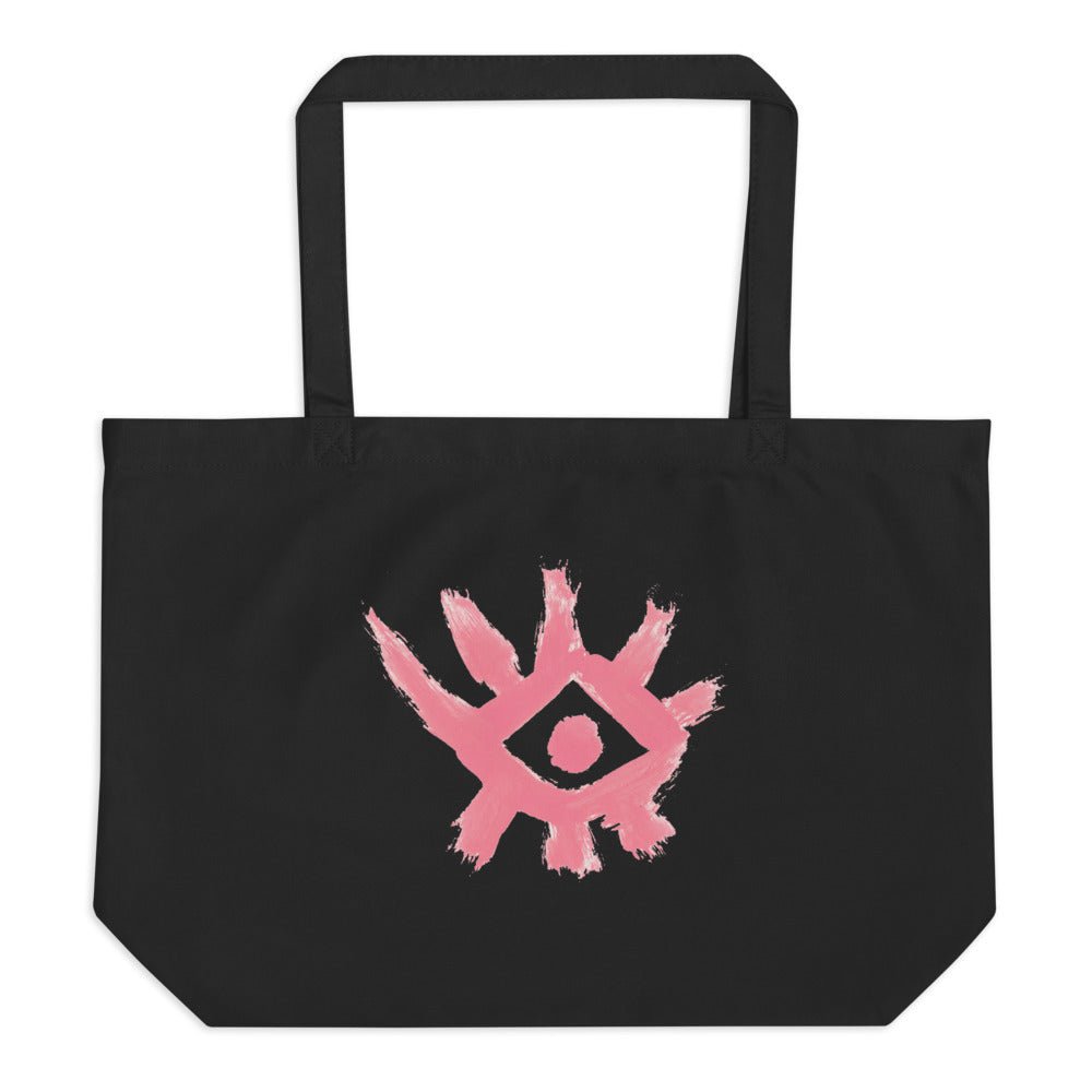 Pink eye - Grand tote bag bio - Jiel - artiste