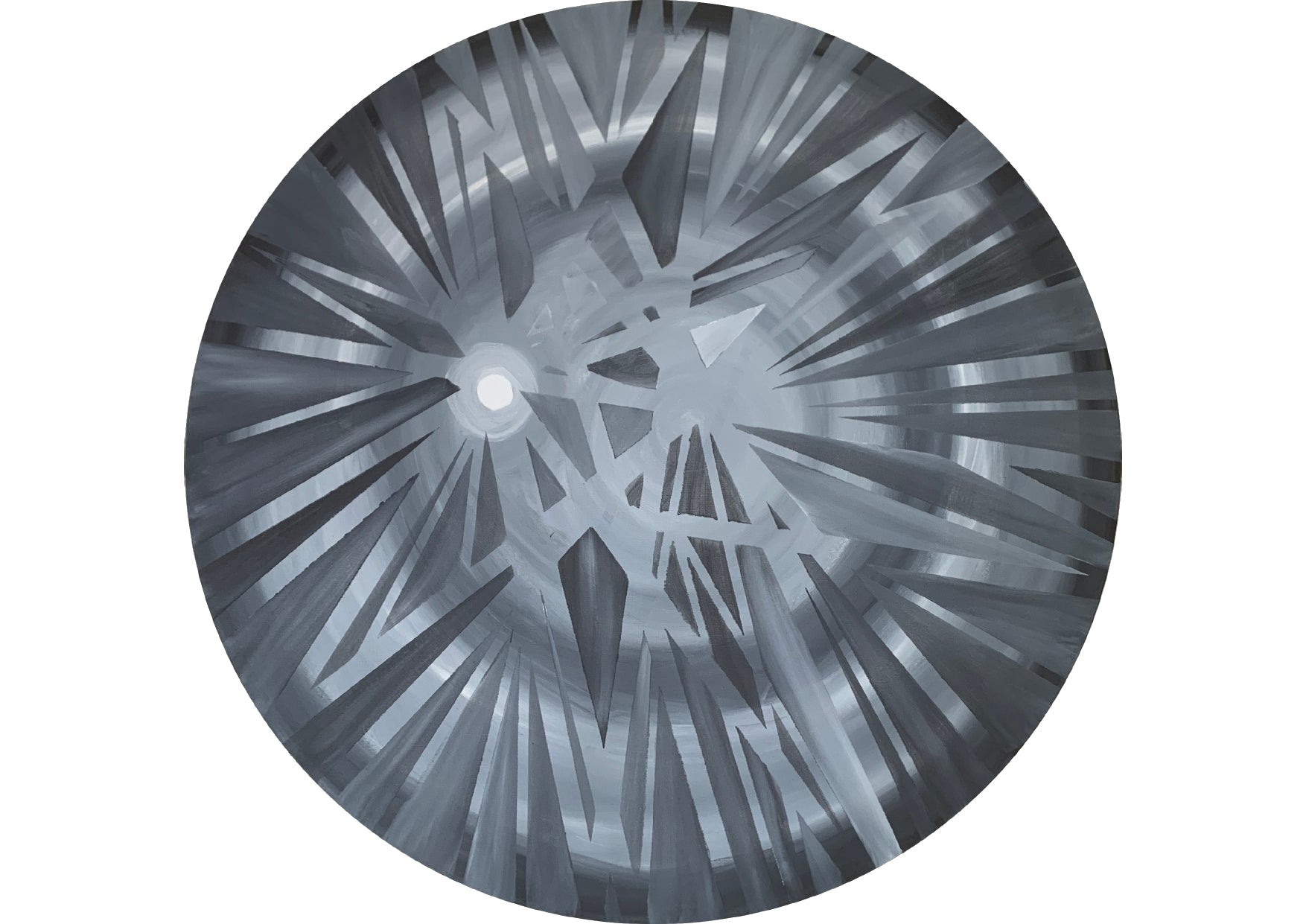 Prix sur demande - Lune - tondo - Jiel - artiste