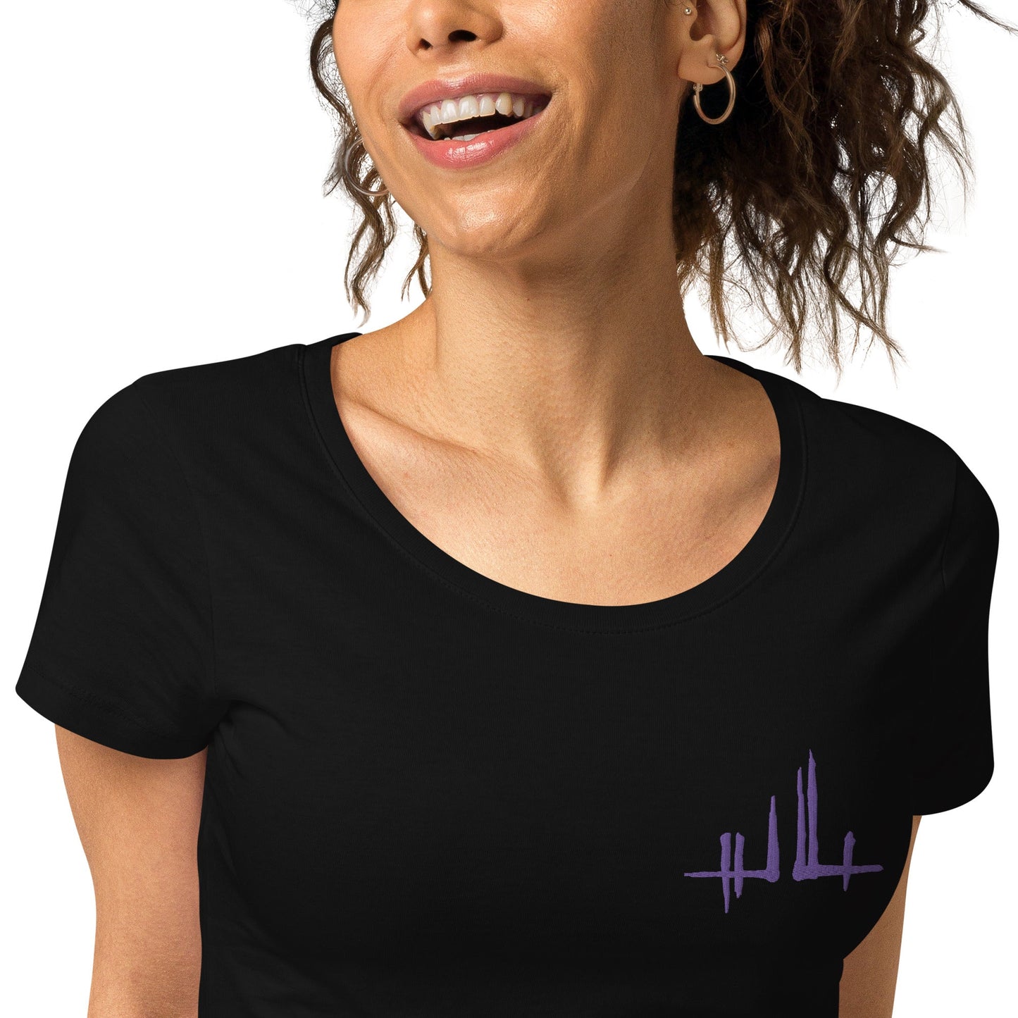 Signature violette brodée - T-shirt éco - responsable femme | SOL'S 02077 - Jiel - artiste