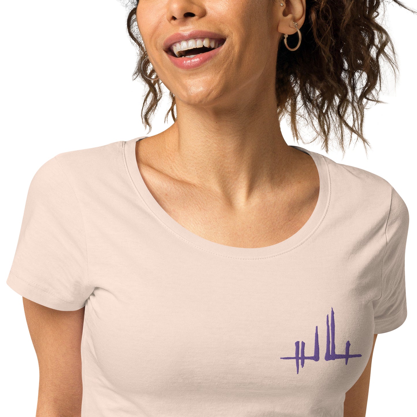 Signature violette brodée - T-shirt éco-responsable femme | SOL'S 02077