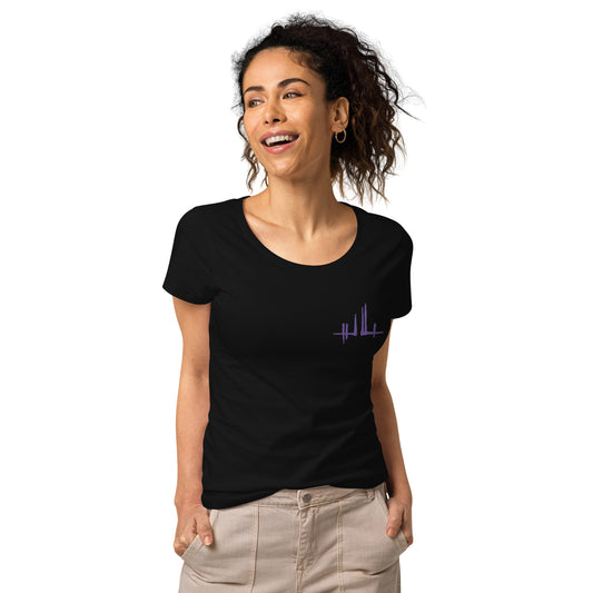 Signature violette brodée - T-shirt éco-responsable femme | SOL'S 02077